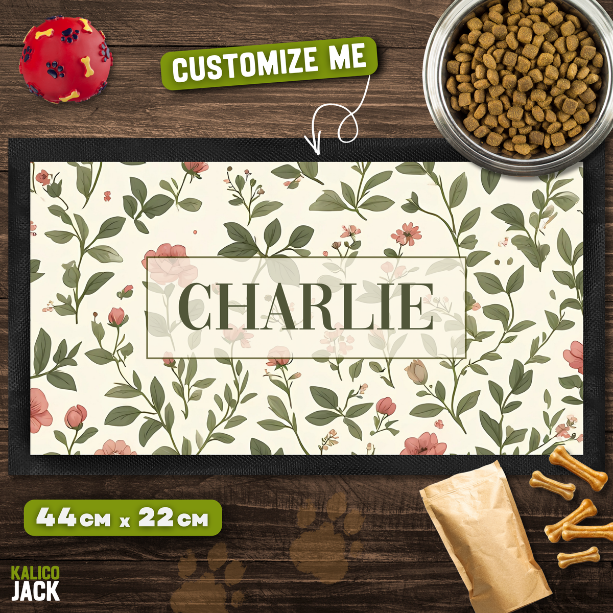 Botanical Pet Feeding Mat