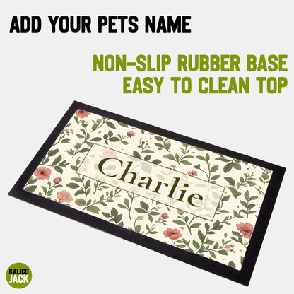 Botanical Pet Feeding Mat