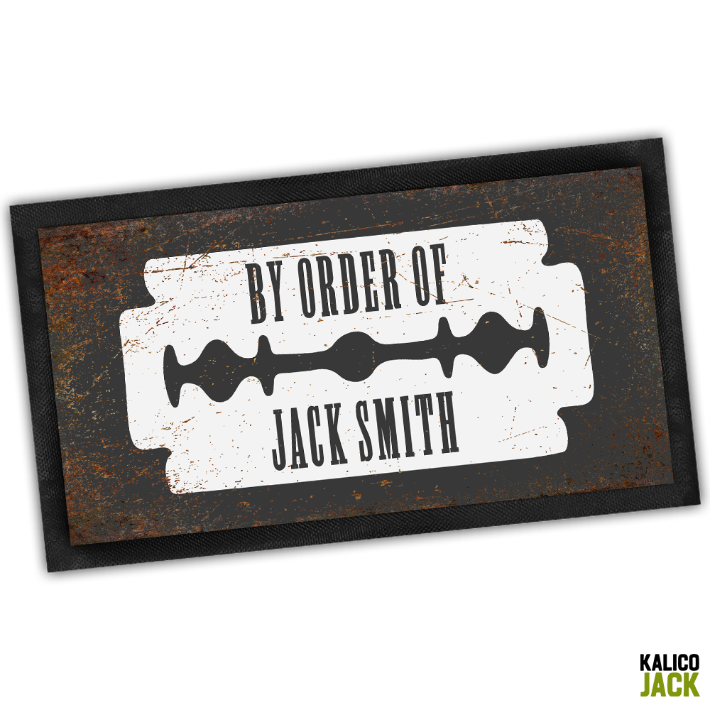 Personalised By Order Of Bar Mat