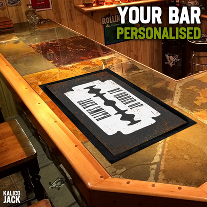 Personalised By Order Of Bar Mat