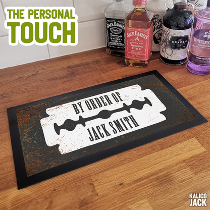 Personalised By Order Of Bar Mat