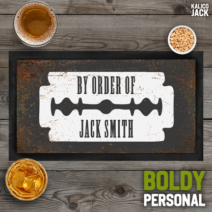 Personalised By Order Of Bar Mat