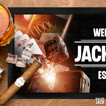 Personalised Casino Bar Mat