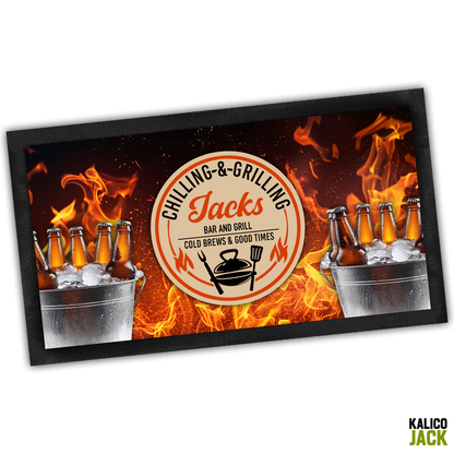 Personalised Chillin 'N' Grillin Bar Mat