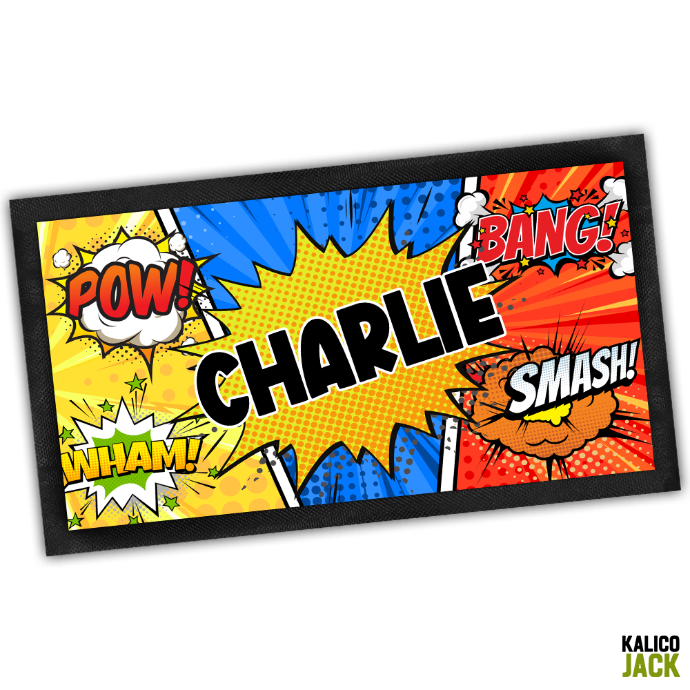 Personalised Comic Book Bar Mat