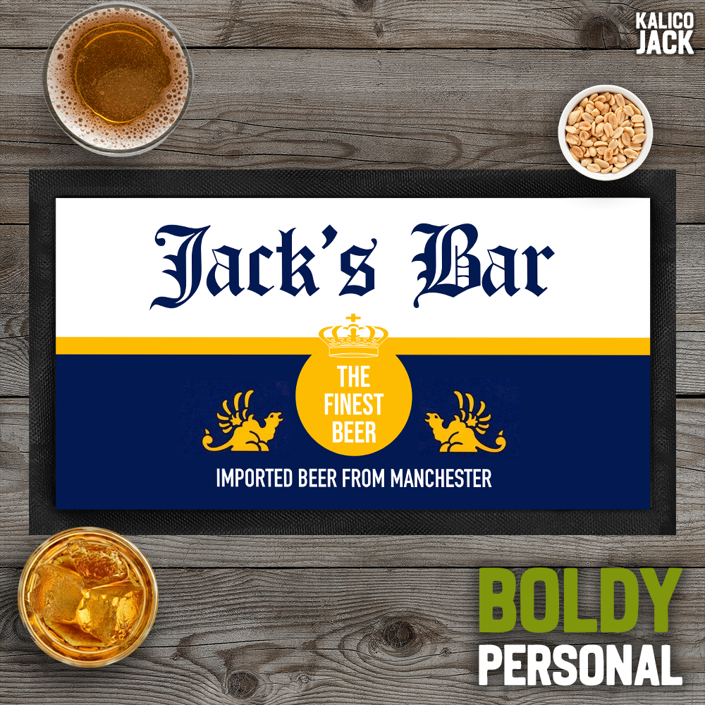 Personalised Corona Bar Mat