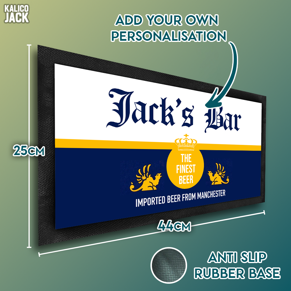 Personalised Corona Bar Mat