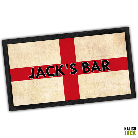 Personalised St Georges Cross Bar Mat