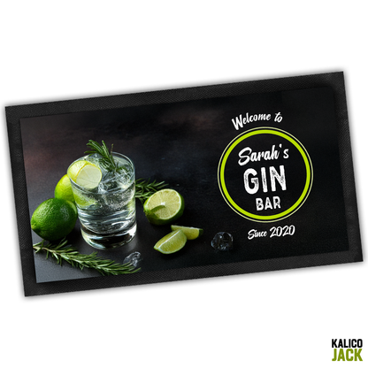 Personalised Gin Bar Mat
