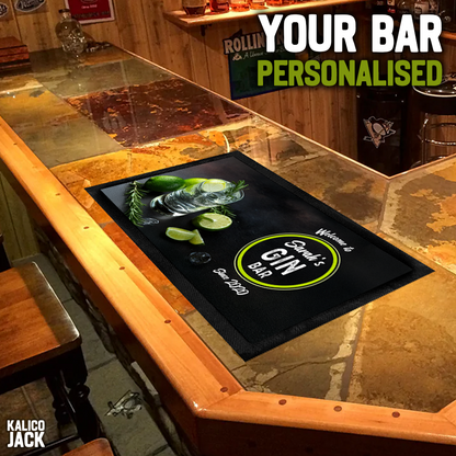 Personalised Gin Bar Mat