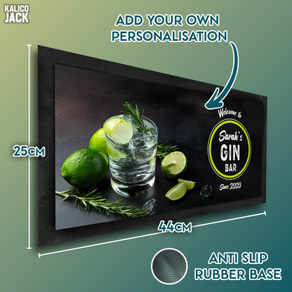 Personalised Gin Bar Mat