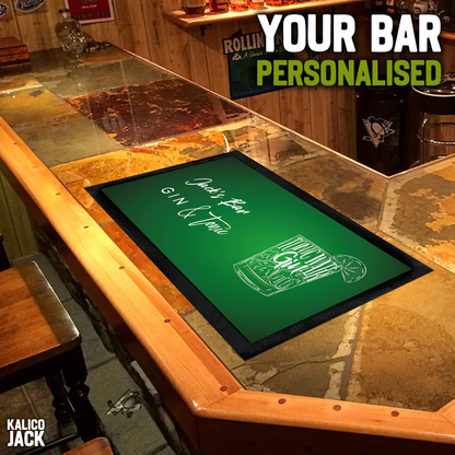 Personalised Gin & Tonic Bar Mat
