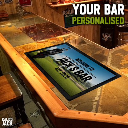 Personalised Golf Bar Mat