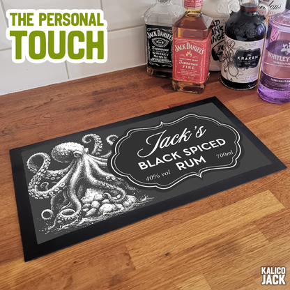 Personalised Kraken Bar Mat