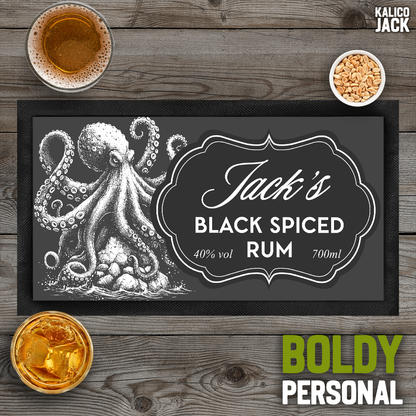 Personalised Kraken Bar Mat