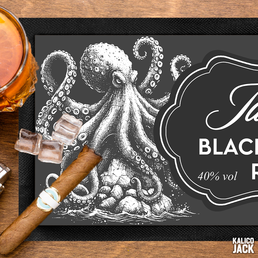 Personalised Kraken Bar Mat