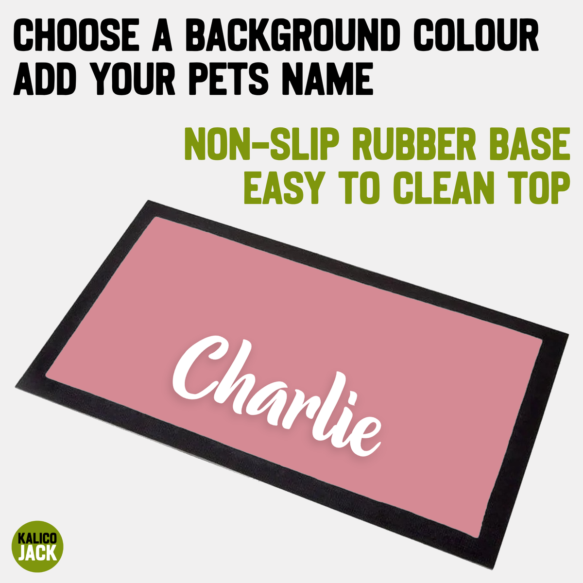 Name Pet Feeding Mat