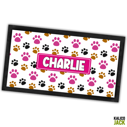 Personalised Paws Pet Feeding Mat