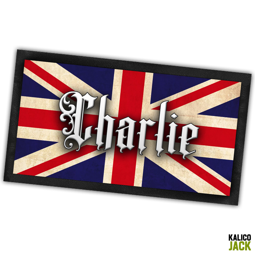 Personalised Union Jack Pet Feeding Mat