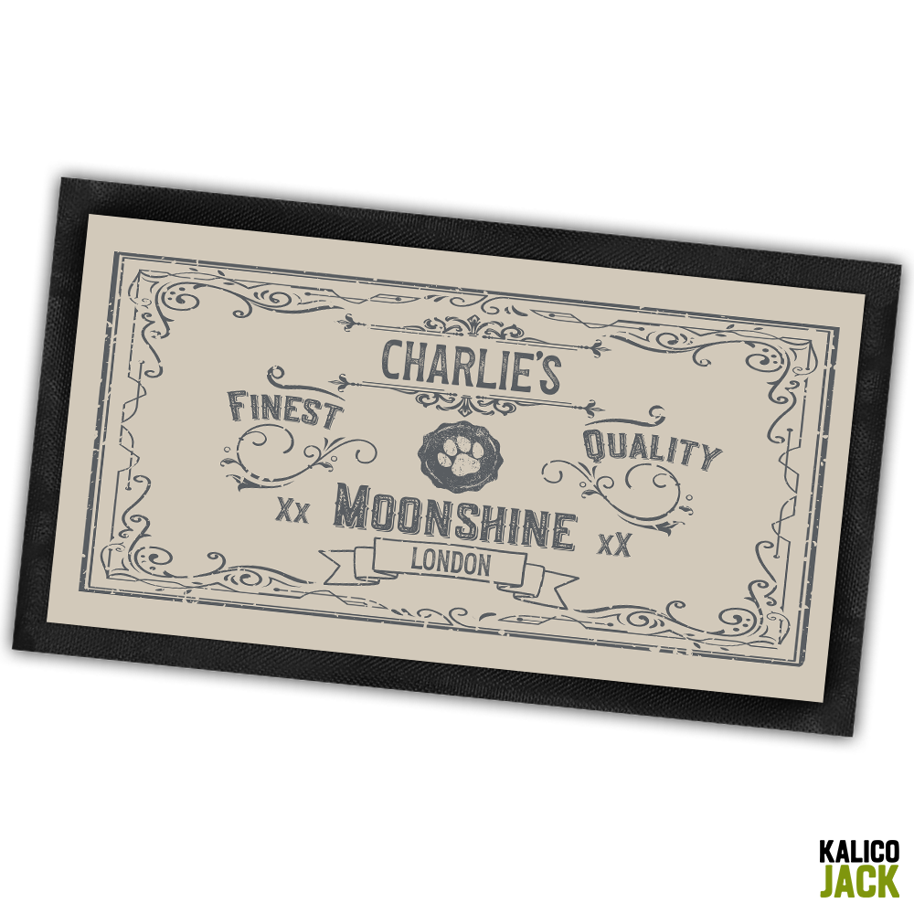 Personalised Moonshine Pet Feeding Mat