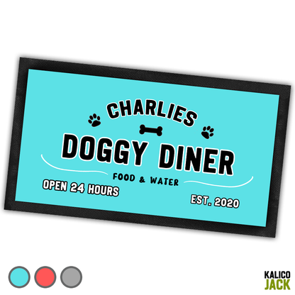 Personalised Doggy Diner Pet Feeding Mat
