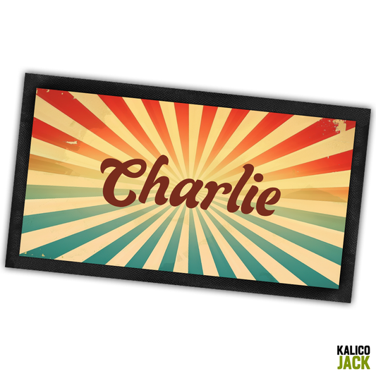 Personalised Sunburst Pet Feeding Mat