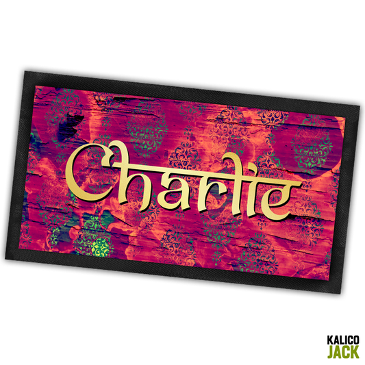 Personalised Saffron Thread Pet Feeding Mat