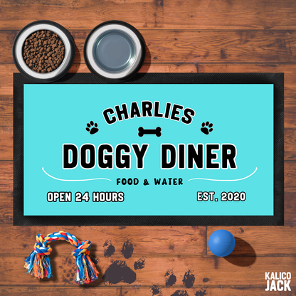 Personalised Doggy Diner Pet Feeding Mat