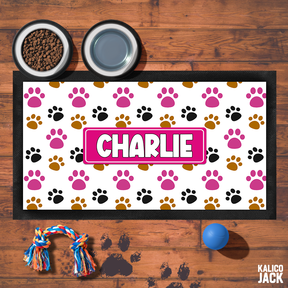 Personalised Paws Pet Feeding Mat