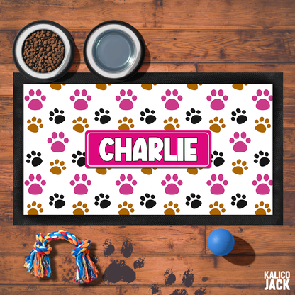 Personalised Paws Pet Feeding Mat