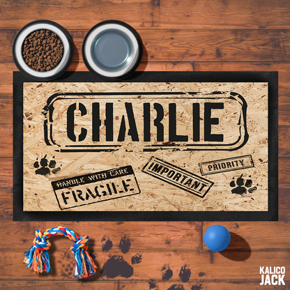 Personalised Cargo Pet Feeding Mat