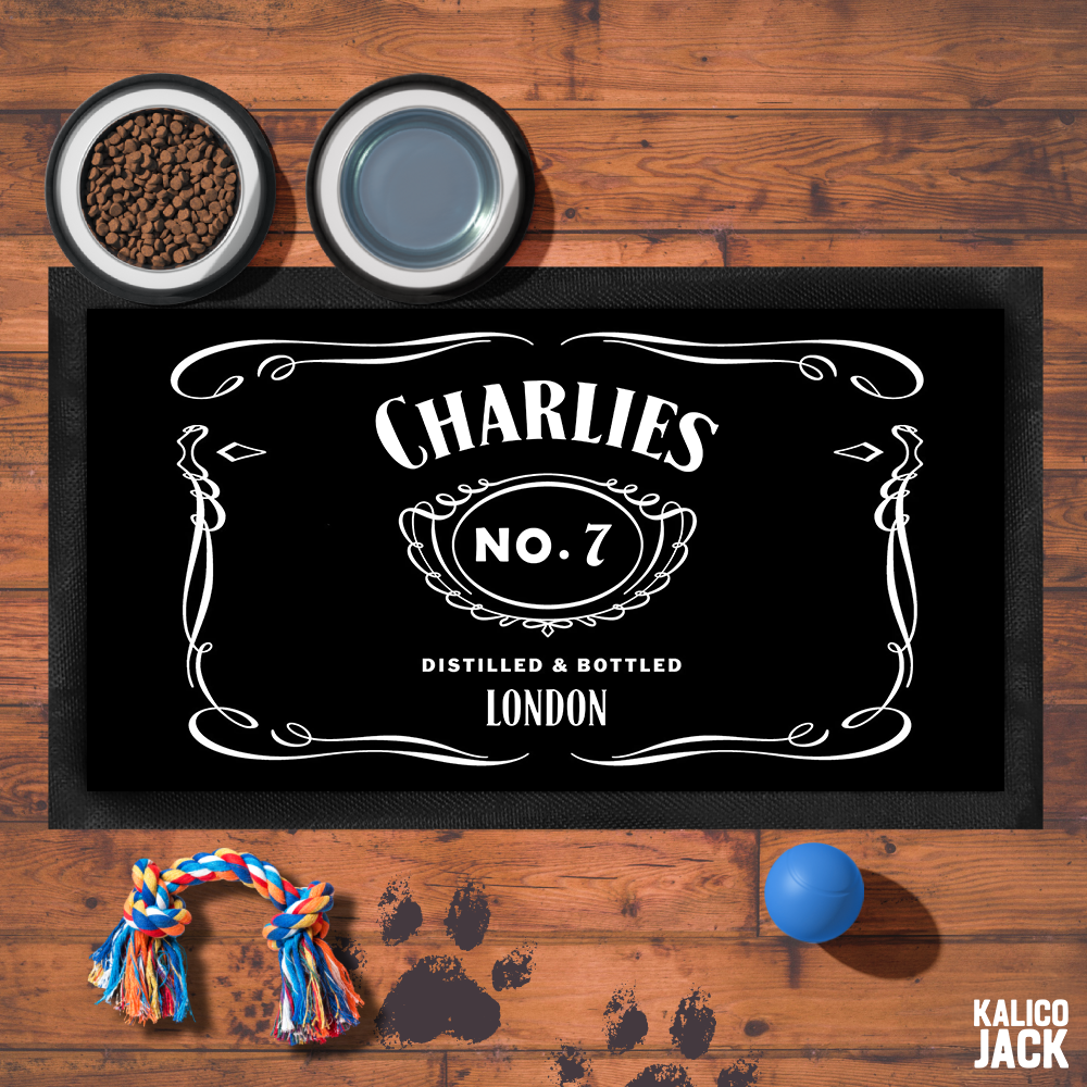 Personalised Jacks Pet Feeding Mat