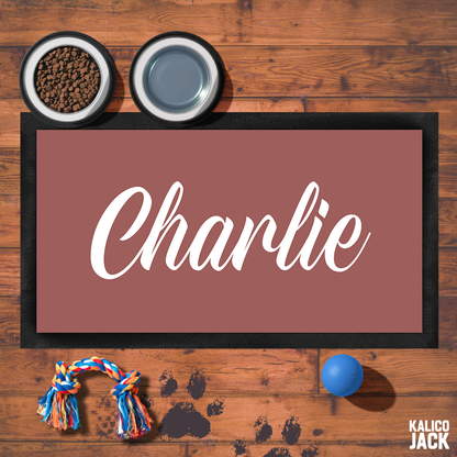 Personalised Name Pet Feeding Mat