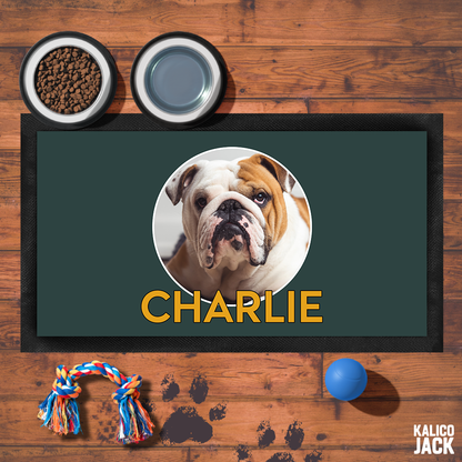 Personalised Name and Photo Pet Feeding Mat