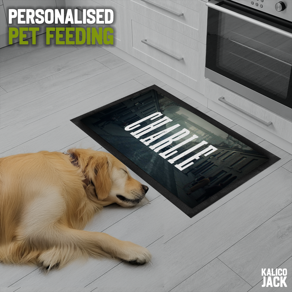 Personalised Peaky Pet Feeding Mat