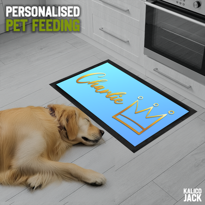 Personalised Prince Pet Feeding Mat