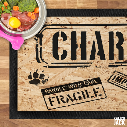 Personalised Cargo Pet Feeding Mat