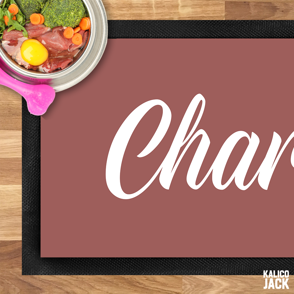 Personalised Name Pet Feeding Mat