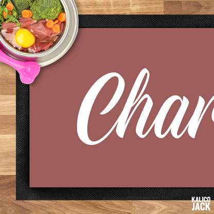 Personalised Name Pet Feeding Mat