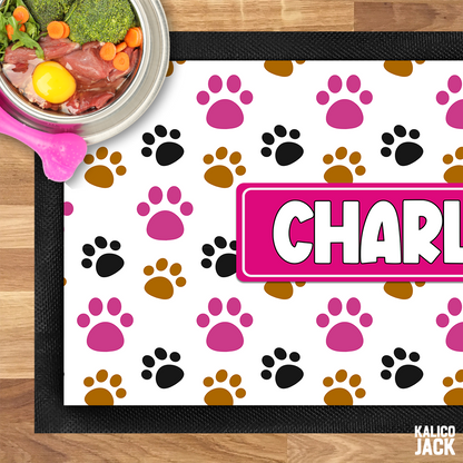 Personalised Paws Pet Feeding Mat