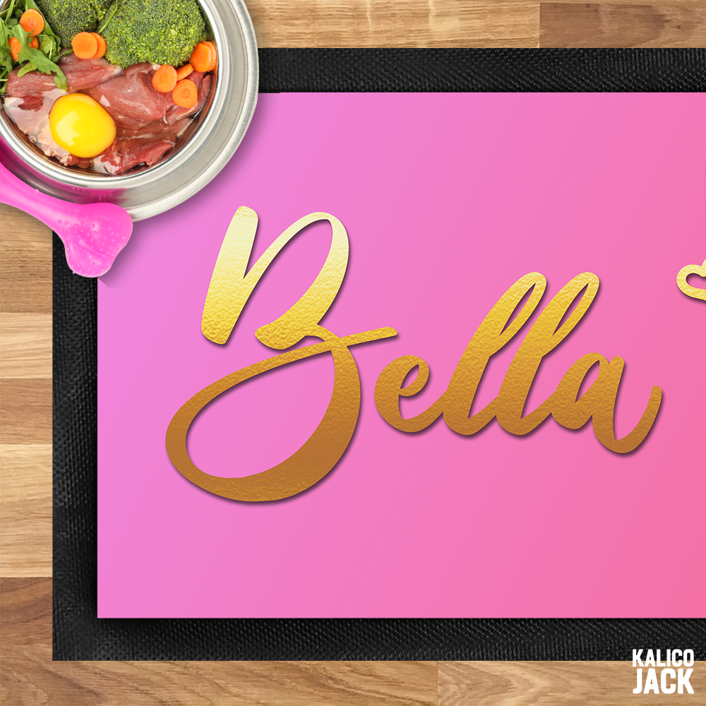 Personalised Princess Pet Feeding Mat