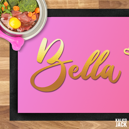 Personalised Princess Pet Feeding Mat