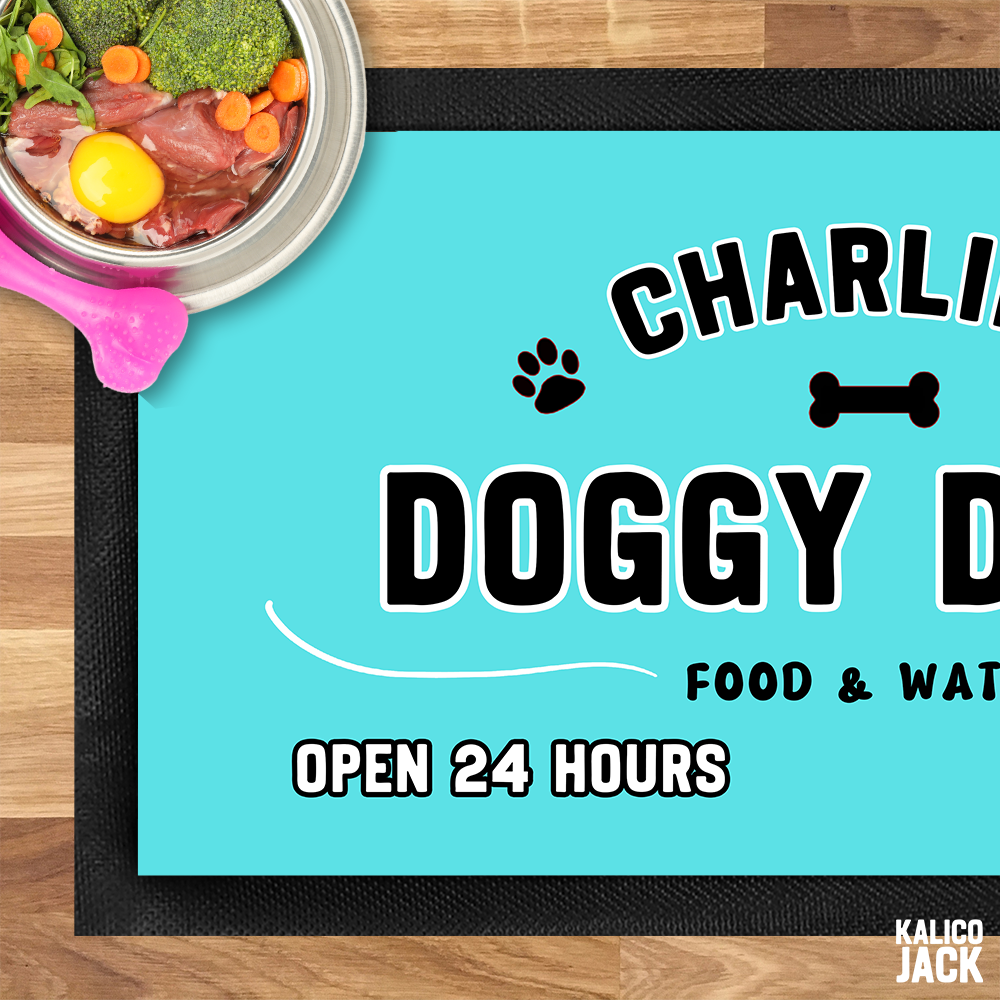 Personalised Doggy Diner Pet Feeding Mat