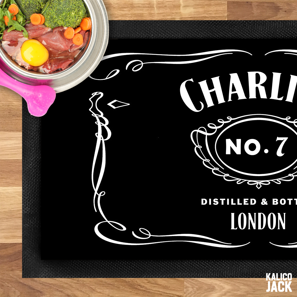 Personalised Jacks Pet Feeding Mat