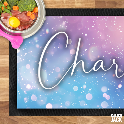 Personalised Pastel Pet Feeding Mat