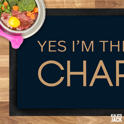 Personalised I'm the Boss Pet Feeding Mat