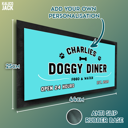 Personalised Doggy Diner Pet Feeding Mat
