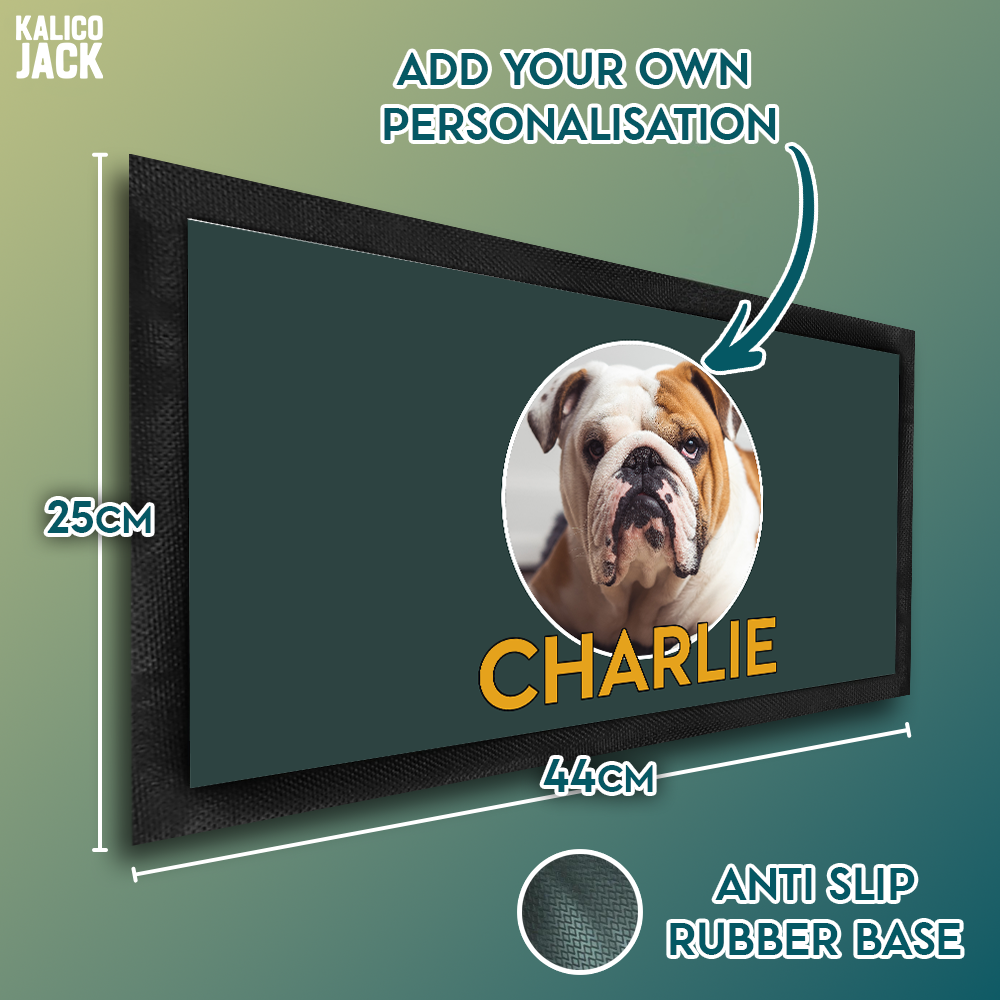 Personalised Name and Photo Pet Feeding Mat