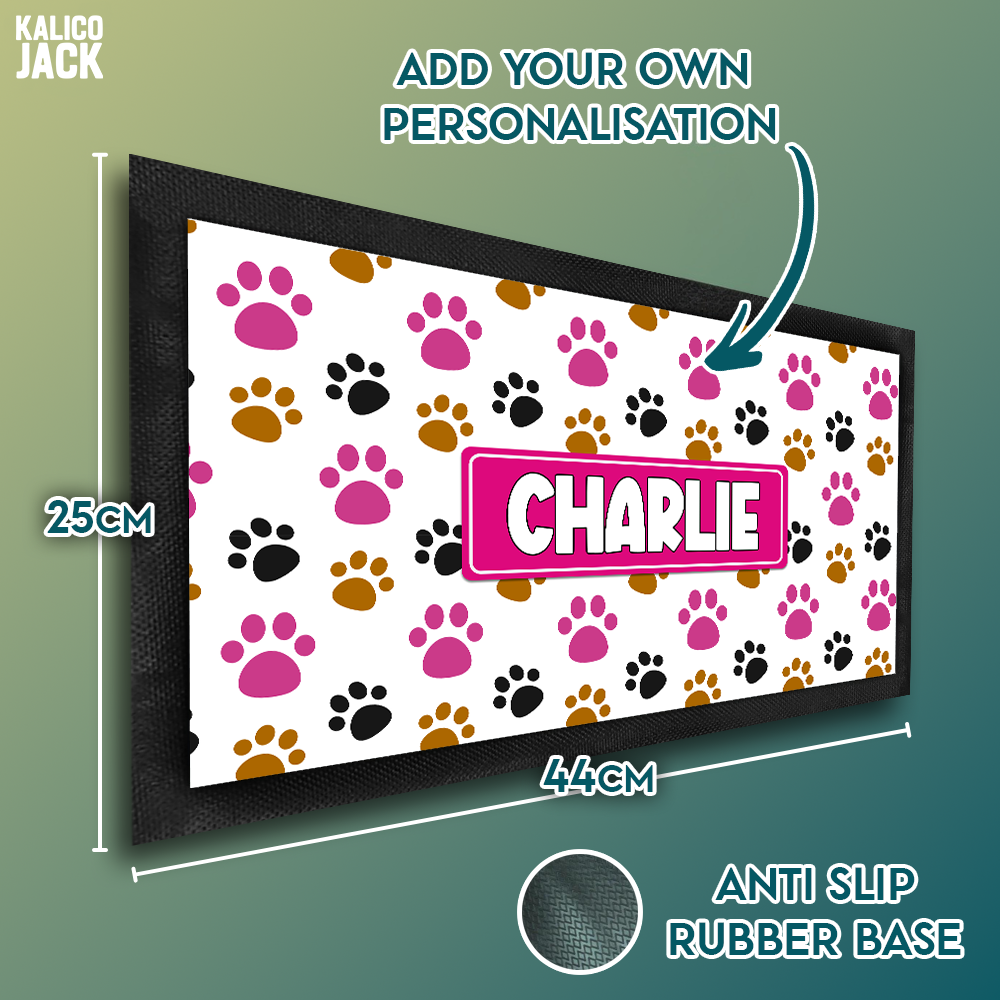 Personalised Paws Pet Feeding Mat
