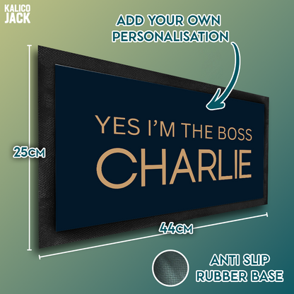 Personalised I'm the Boss Pet Feeding Mat